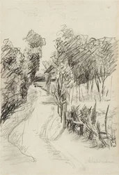 Paisaje holandés con camino